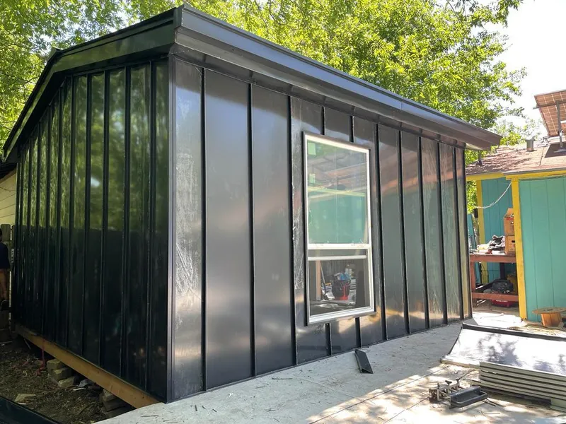 Black standing seam metal wall panels for Metal Roof Installation in Umatilla